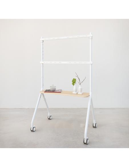 SOPORTE SUELO RUEDAS ILOVE PANTALLAS 49-80 BLANCO TOOQ FS20207M-W