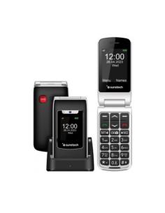 TELEFONO  SENIOR CONCHA SUNSTECH CELT23BK P2.4 DOBLE PANTALLA BT BASE SOS NEGRO