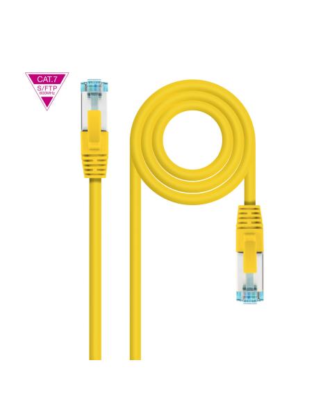 CABLE RED LATIGUILLO CAT.7 LSZH SFTP PIMF AWG26 AMARILLO 1 M 10.20.1701-Y