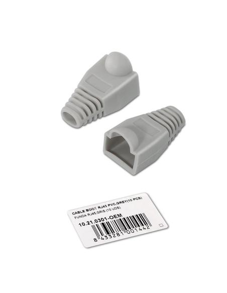 FUNDA RJ45 GRIS 10 UDS OEM NANOCABLE 10.21.0301-OEM
