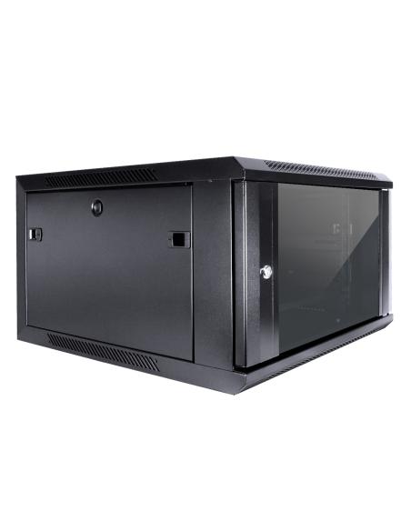 ARMARIO MURAL   6U AI6606 AITEN DATA PTA CRISTAL 600X600X368 1F 1V 2L 80.66.06