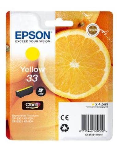 TINTA EPSON 33 XP530630635830 ORI AMARILLO C13T33444010