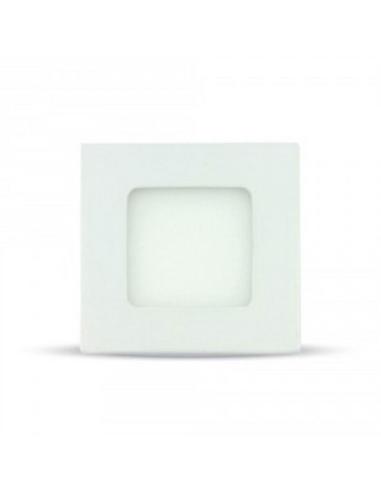 PANEL LED DOWNLIGHT EMPOTRABLE SLIM V-TAC CUADRADO 84*84*12MM LUZ CALIDA 3W EQUI
