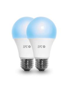 BOMBILLA E27 LED SPC AURA 1050 (P-2) WI-FI INTELIGENTE RGB 10W-1050LM CONTROL APP