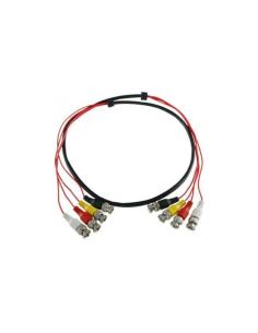 VIGILANCIA CABLE IVT CONECTOR 4 BNC A 4-BNC 2 METROS ACC0604