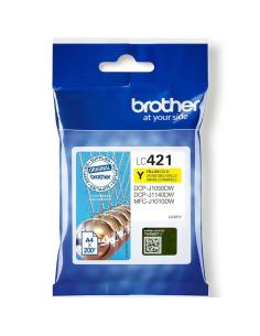 TINTA BROTHER LC421Y MFC-J1010DW1050DW COMP AMARILLA