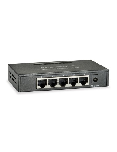LevelOne switch No administrado Gigabit Ethernet (10 100 1000) Negro