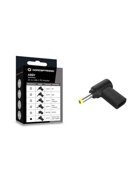 Conceptronic ABBY15PC06 accesorio para portatil Clavija de adaptador de corriente para ordenador portátil