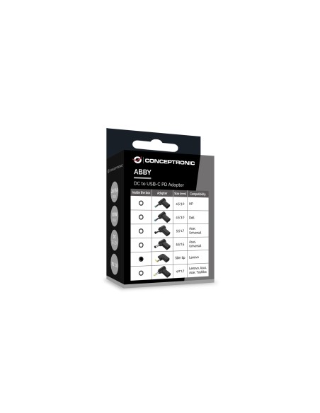Conceptronic ABBY15PC05 accesorio para portatil Clavija de adaptador de corriente para ordenador portátil