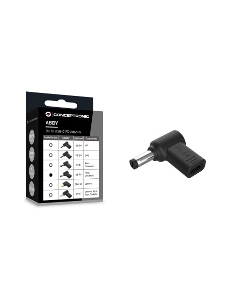 Conceptronic ABBY15PC04 accesorio para portatil Clavija de adaptador de corriente para ordenador portátil