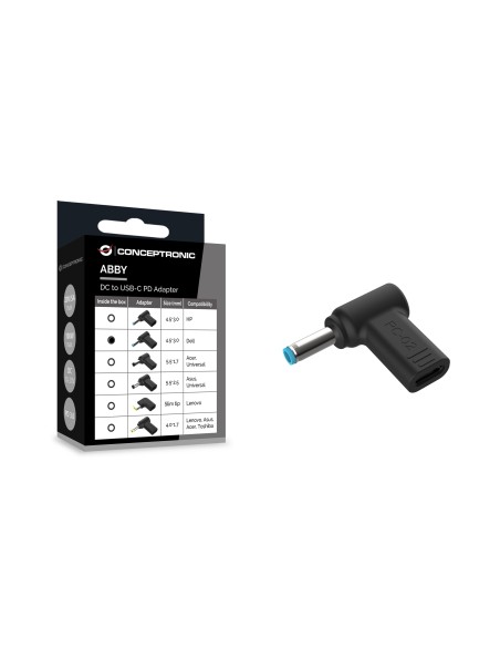 Conceptronic ABBY15PC02 accesorio para portatil Clavija de adaptador de corriente para ordenador portátil