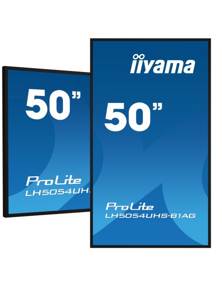 iiyama LH5054UHS-B1AG pantalla de señalización Pantalla plana para señalización digital 125,7 cm (49.5") LCD Wifi 500 cd   m² 4K