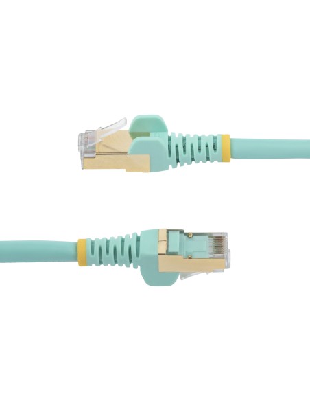 StarTech.com Cable de 10m de Red Ethernet CAT6a Aqua RJ45 STP
