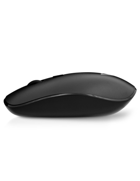 V7 Perfil bajo Wireless Í?ptico Ratón - Negro