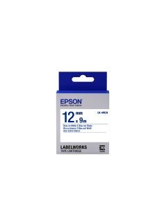 Epson Cinta estándar - LK-4WLN estándar azul blanca 12 9
