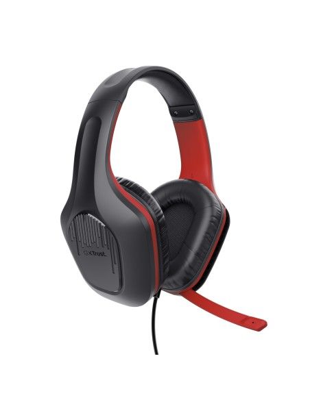 Trust GXT 415S ZIROX Auriculares Alámbrico Diadema Juego Negro, Rojo