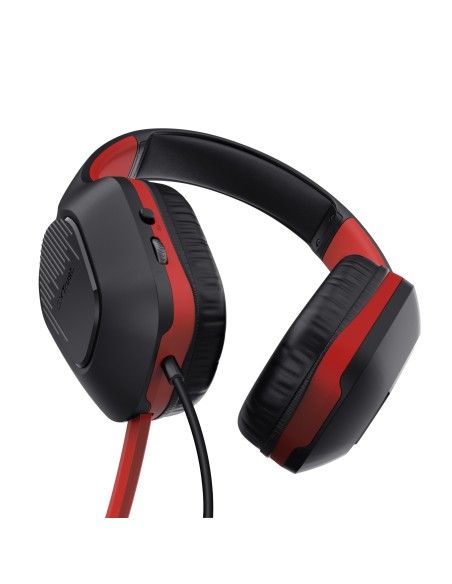 Trust GXT 415S ZIROX Auriculares Alámbrico Diadema Juego Negro, Rojo