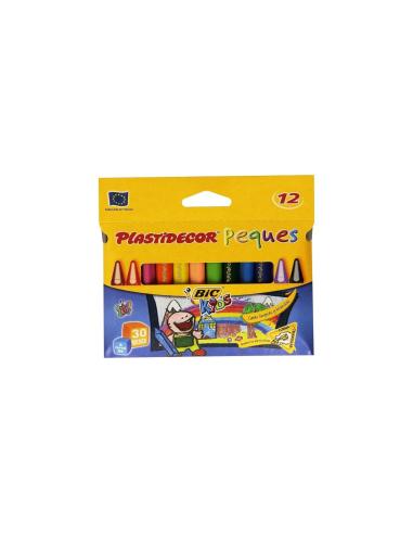 BIC PLASTIDECOR PEQUES CERAS BLISTER 12 UNIDADES PARA PEQUES A PARTIR 30 MESES 941174