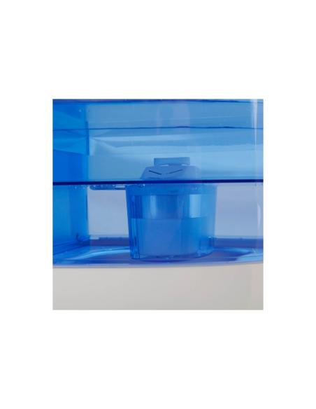 Dispensador de agua orbegozo da 5650 65w 8 litros incluye filtro purificador de carbon facil limpieza blanco azul 17246