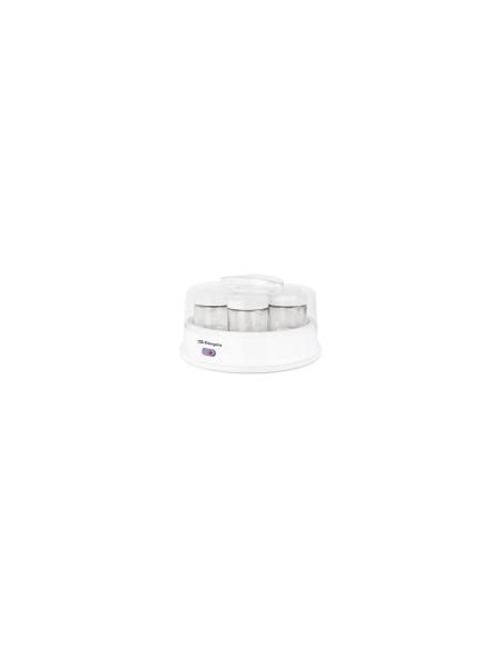 Yogurtera orbegozo yu 2350 15w capacidad para 7 yogures tapa transparente interruptor encendido apagado blanco 17621