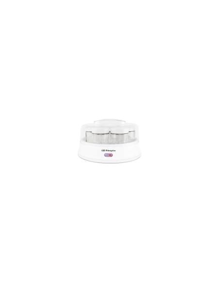 Yogurtera orbegozo yu 2350 15w capacidad para 7 yogures tapa transparente interruptor encendido apagado blanco 17621