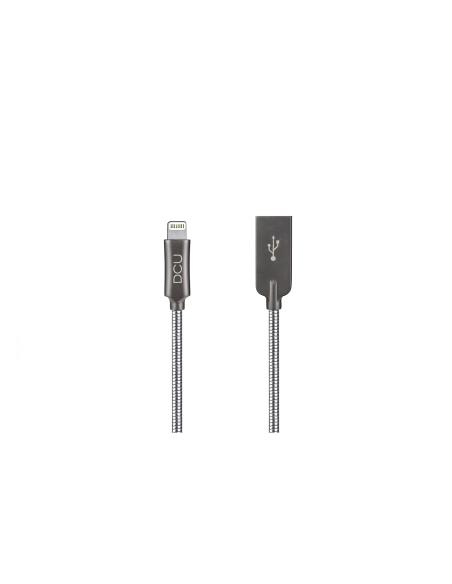 DCU Advance Tecnologic 34101260 cable de conector Lightning 1 m Plata