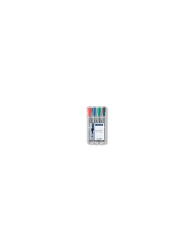 Staedtler 356 WP4 marcador 4 pieza(s) Negro, Azul, Verde, Rojo
