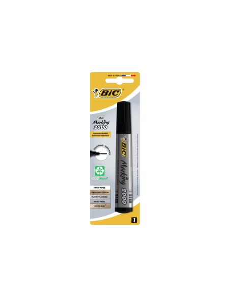 BIC Marking 2000 Ecolutions marcador 1 pieza(s) Punta redonda Negro