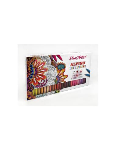 Alpino Estuche 72 rotulares Dual Artist Color Experience