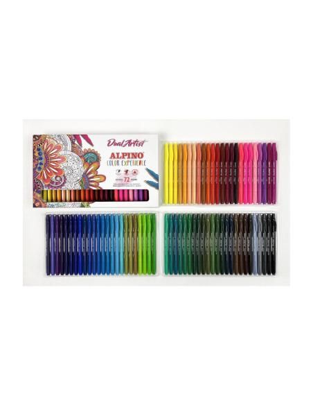 Alpino Estuche 72 rotulares Dual Artist Color Experience