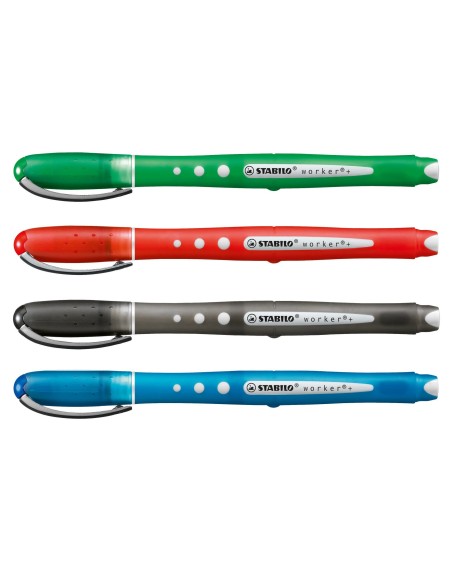 STABILO worker+ colorful BolÍ­grafo cilÍ­ndrico Rojo 10 pieza(s)