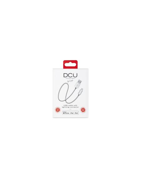 DCU Advance Tecnologic 34101205 cable de conector Lightning 1 m Plata