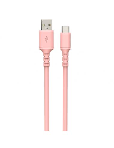 DCU Advance Tecnologic 30402070 cable USB 1 m USB 2.0 USB A USB C Rosa