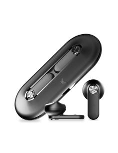 Ksix Auriculares inalámbricos Leaf, Diseño ultrafino en metal, Bluetooth 5.0, Autonomía Hasta 18 horas, Negro