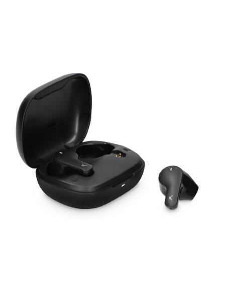 Ksix Auriculares inalámbricos TrueBuds 3 , BT 5.0, Táctiles, Gestión de llamadas, Hasta 10 h de autonomía, Negro