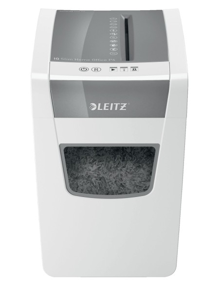 Leitz IQ Slim Office P-4 triturador de papel Corte cruzado 22 cm Blanco