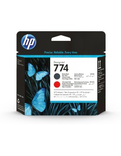 Hp 774 Cartucho de tinta original negro rojo cromatico