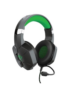 Trust GXT 323X Carus Auriculares Alámbrico Diadema Juego Negro, Verde