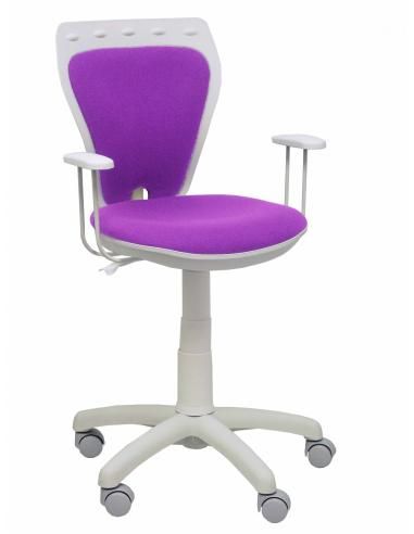 Piqueras y Crespo Silla juvenil Ministyle blanca bali lila