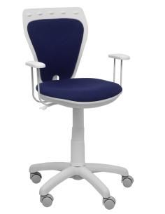 Piqueras y Crespo Silla juvenil Ministyle blanca bali azul marino