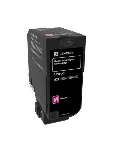 Lexmark 74C20M0 cartucho de tóner 1 pieza(s) Original Magenta