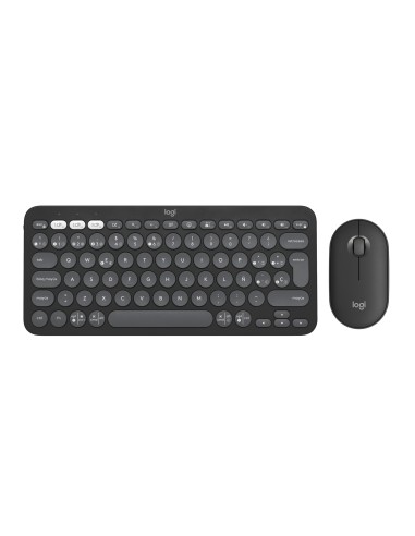 Logitech Pebble 2 Combo teclado Ratón incluido RF Wireless + Bluetooth QWERTY Español Grafito