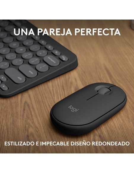 Logitech Pebble 2 Combo teclado Ratón incluido RF Wireless + Bluetooth QWERTY Español Grafito