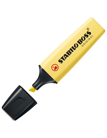 STABILO BOSS ORIGINAL MARCADOR FLUORESCENTE PUNTA BISELADA AMARILLO CREMOSO 70 144