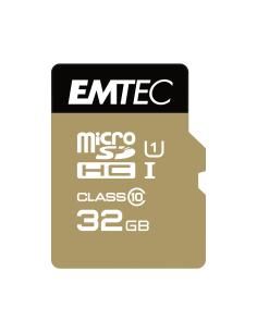 Emtec memoria microsd class10 gold+ memoria microsdhc 32gb negro oro