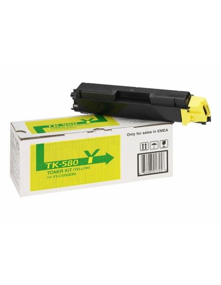 Kyocera tk-580y toner 1 pieza Original Amarillo