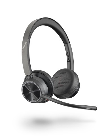 POLY Voyager 4320 UC Auriculares Inalámbrico Diadema Oficina Centro de llamadas USB tipo A Bluetooth Negro
