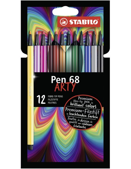 STABILO Pen 68 ARTY rotulador Multicolor 12 pieza(s)