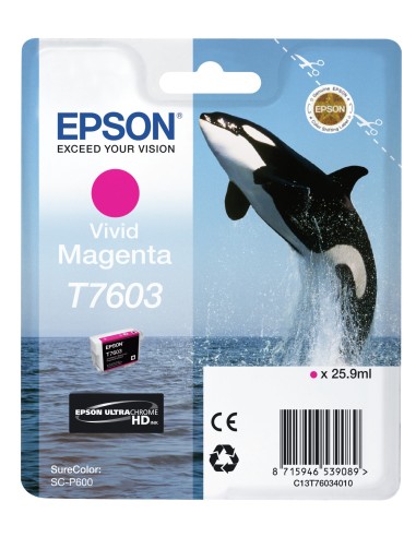 CARTUCHO EPSON T7603 MAGENTA VIVO C13T76034010