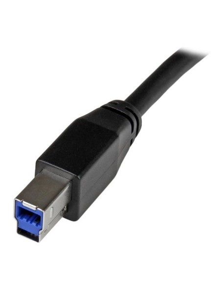 StarTech.com Cable Activo USB 3.0 SuperSpeed de 10 metros - Usb A Macho a Usb B Macho negro
